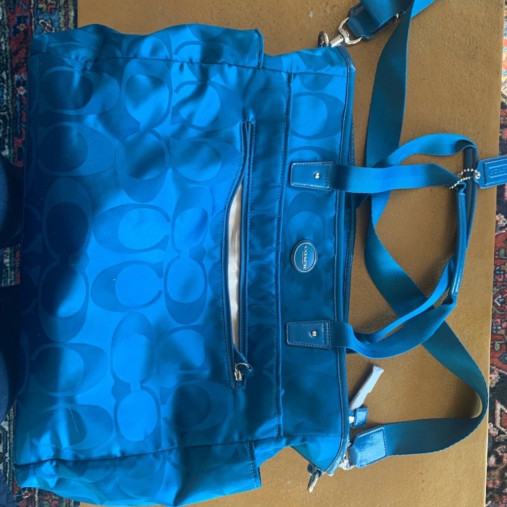 Coach baby bag